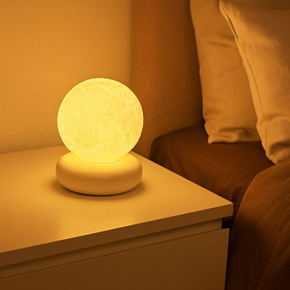 Veladora portátil USB con forma de luna AI9413