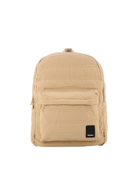 MOCHILA QUILTING Beige