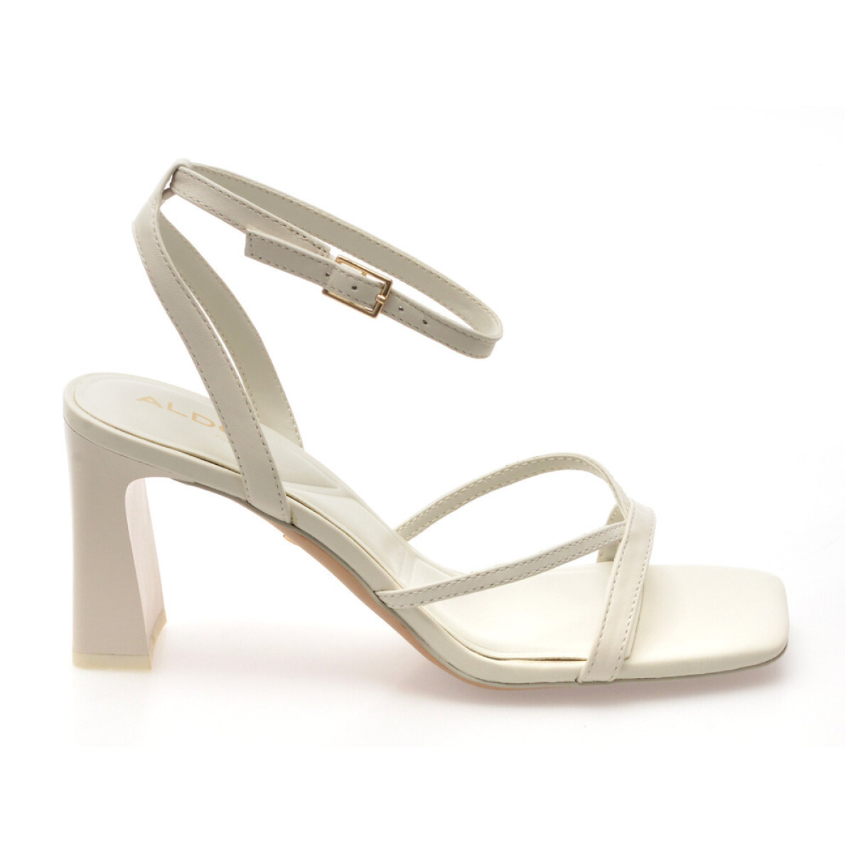 STELLARE OTHER BLACK LEATHER - WHITE/BONE 