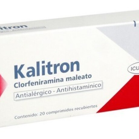 Kalitron 4mg 20 Comprimidos – Antihistamínico Kalitron 4mg 20 Comprimidos – Antihistamínico
