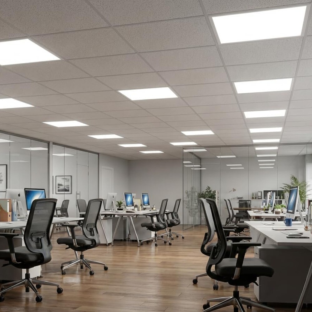 Plafones Cuadrados Promo X4 Unidades Led Luz Fría 60x60cm Plafones Cuadrados Promo X4 Unidades Led Luz Fría 60x60cm