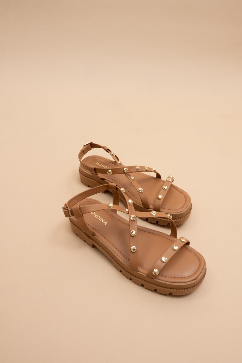 Sandalia. MARRON