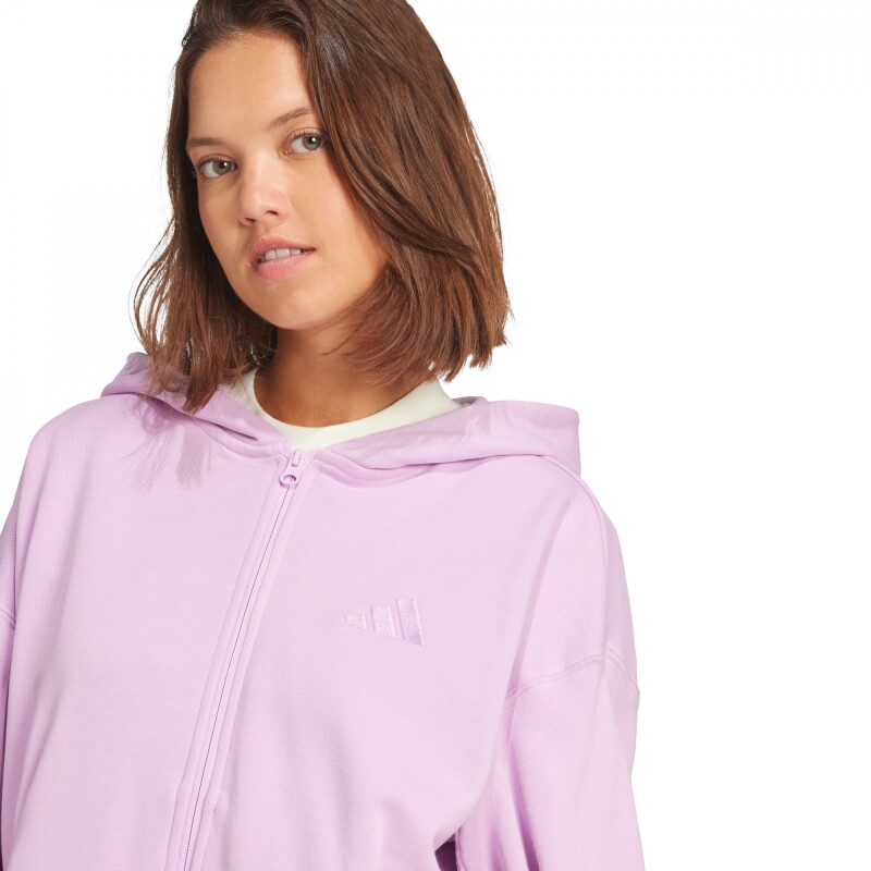 Abrigo ALL SZN French Terry Loose de Mujer Morado