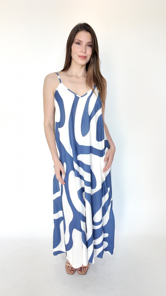 Vestido Vialuna - Azul 