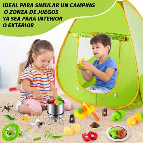 Carpa Casa Infantil Autoarmable con Bolso Verde