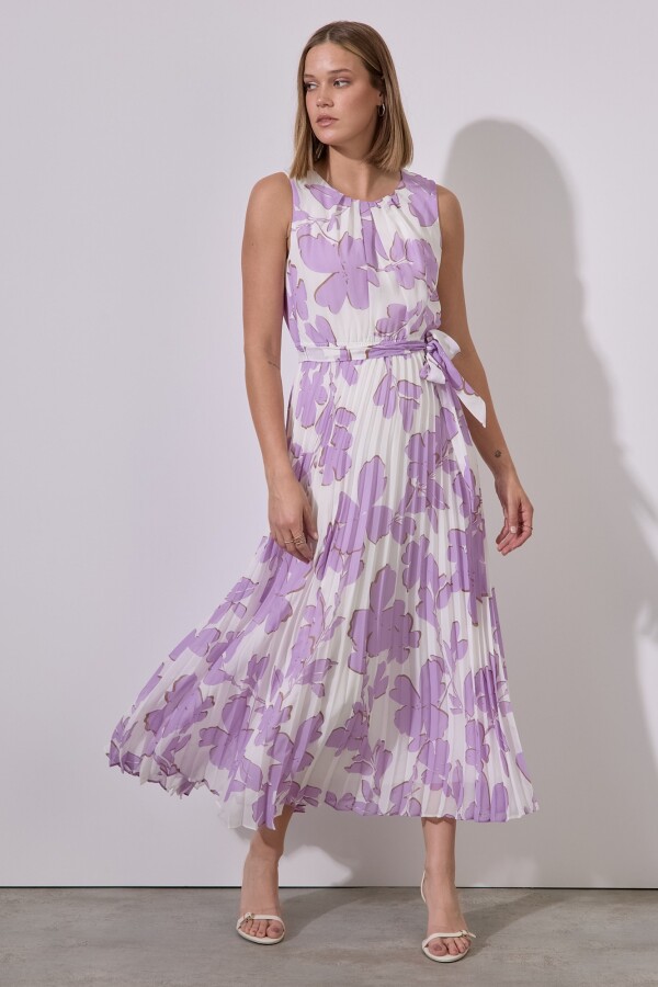 Vestido Plisado MULTI/LAVANDA