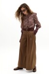 Pantalón Super Culotte en Twill Camel