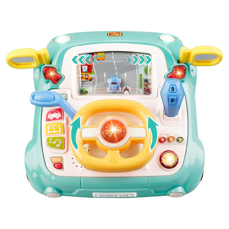 Volante Musical Juego Infantil Simulador Manejo Pantalla Luz Verde