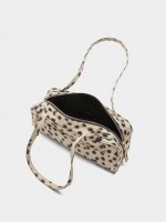 Bolso De Hombro De Nylon Estampado Animal crudo