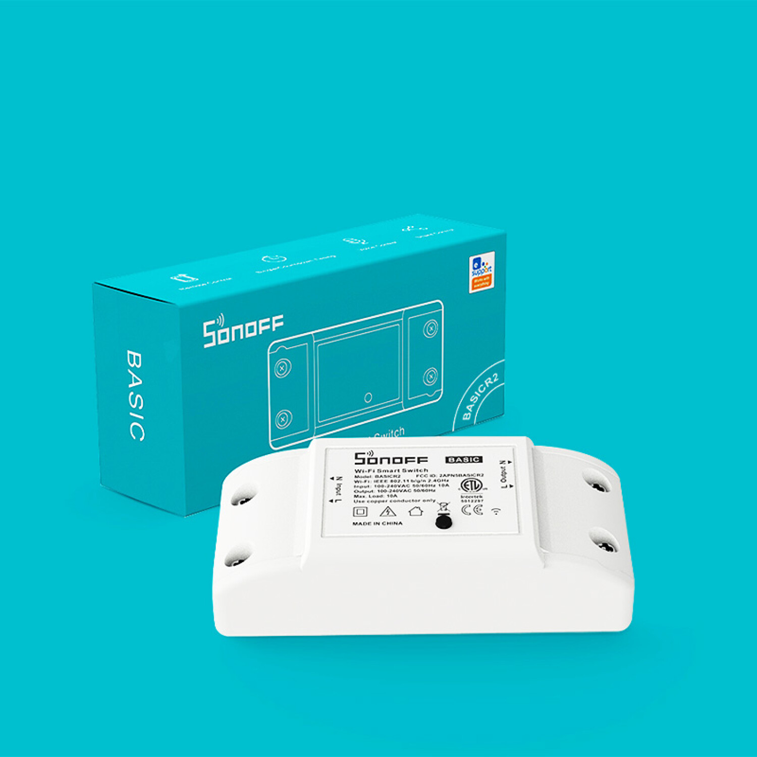 Módulo de Relé WiFi Doble Switch con Medidor de Potencia - Sonoff