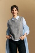 CHALECO FEIRA Gris Melange