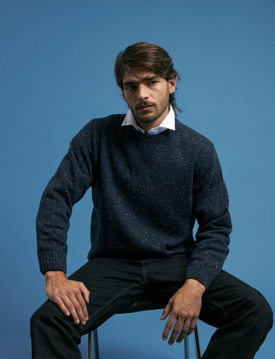 470420 SWEATER HARRY Azul Oscuro