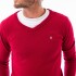 BUZO ESCOTE V LISO Rojo
