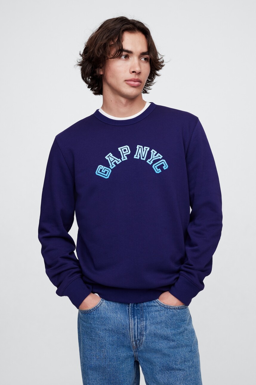 Remera Logo Gap Hombre Twilight Navy