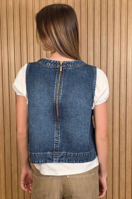 Chaleco Cadaqués Denim azul