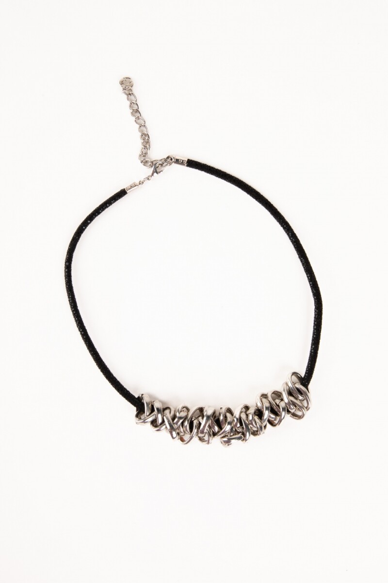 CHOKER STOJA Plateado