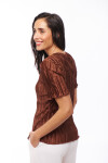 BLUSA JACINTA MARRÓN