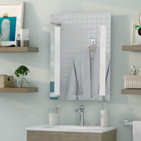 Espejo Rectangular con Luz LED Sensi D Acqua Paris 70x50cm Espejo Rectangular con Luz LED Sensi D Acqua Paris 70x50cm