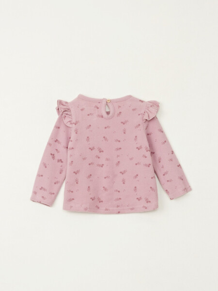Set remera y pantalón lanilla Rosa