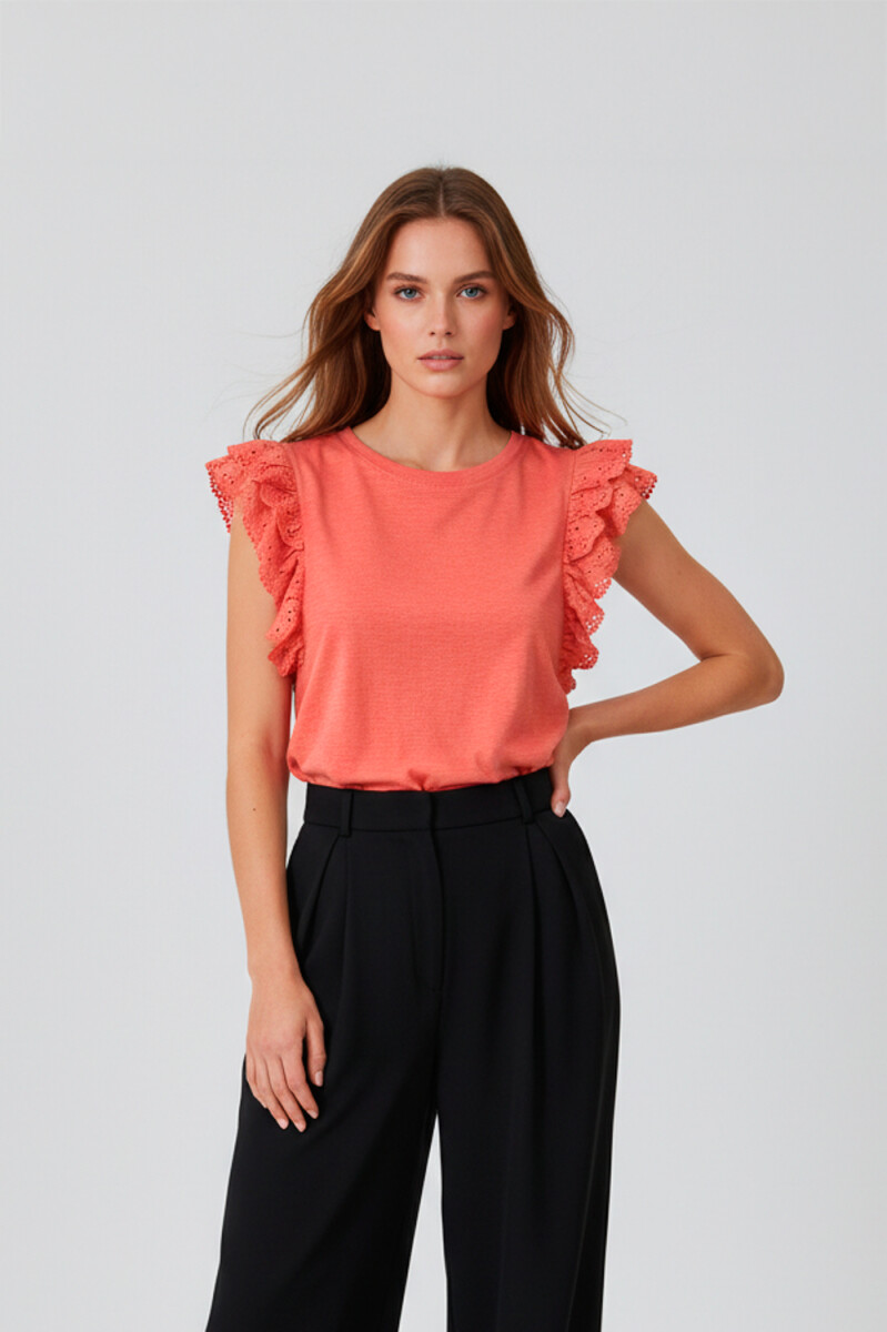 Remera Dita - Coral 