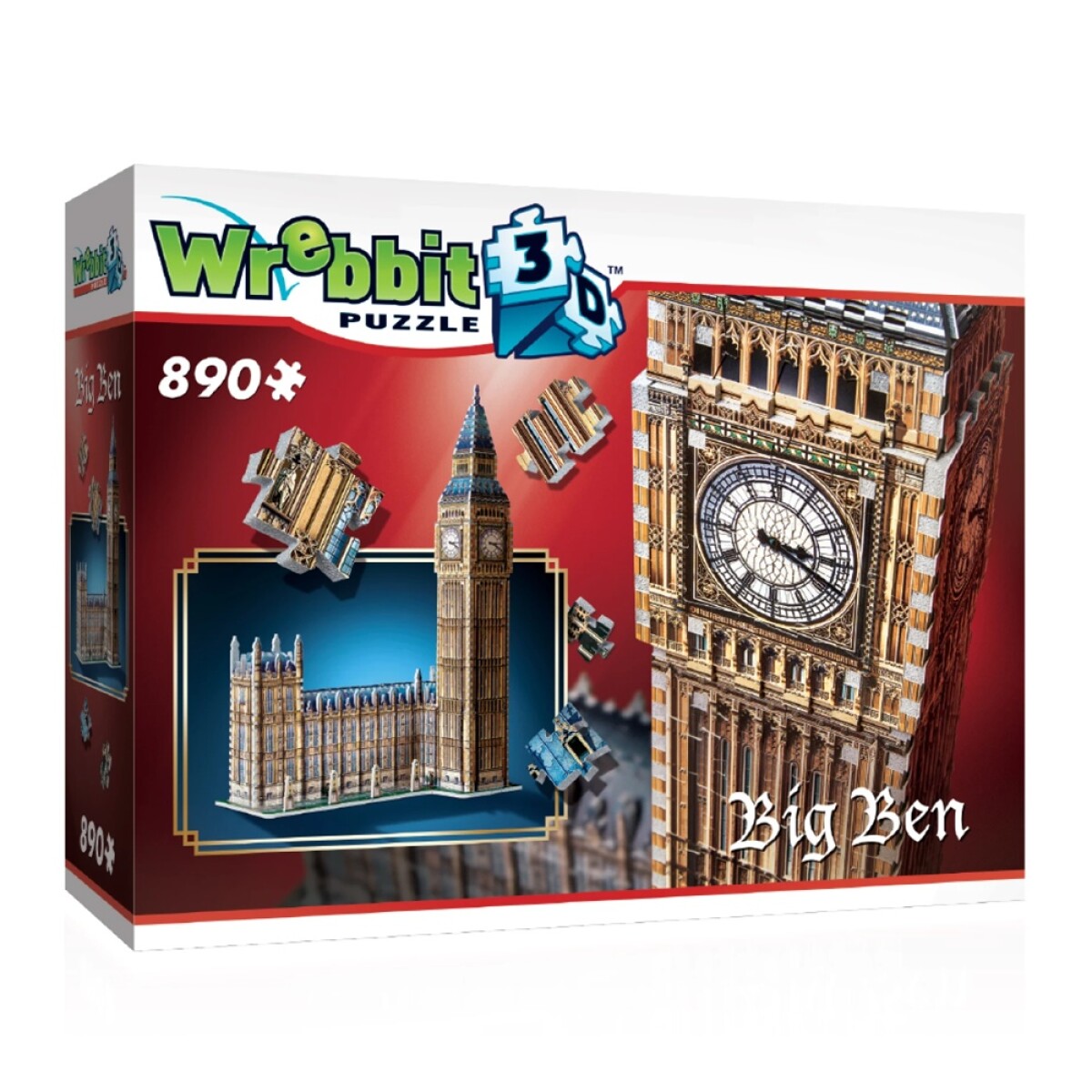 Puzzle 3D Maqueta del Big Ben en Londres 890 Piezas - Multicolor 