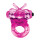 Anillo Vibrador Buzzy Butterfly Stretchable Ring Rosa