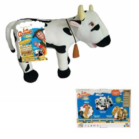 Peluche Vaca Lola con Canciones de la Granja de Zenon 001