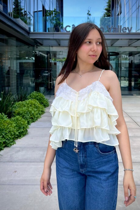 Blusa Aitana Amarillo manteca