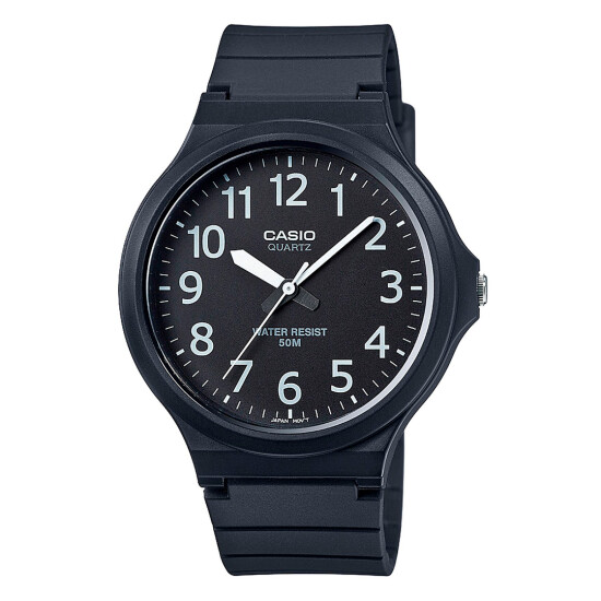 Reloj CASIO MW240-1BVDF Resina Negro Esfera 43mm 0