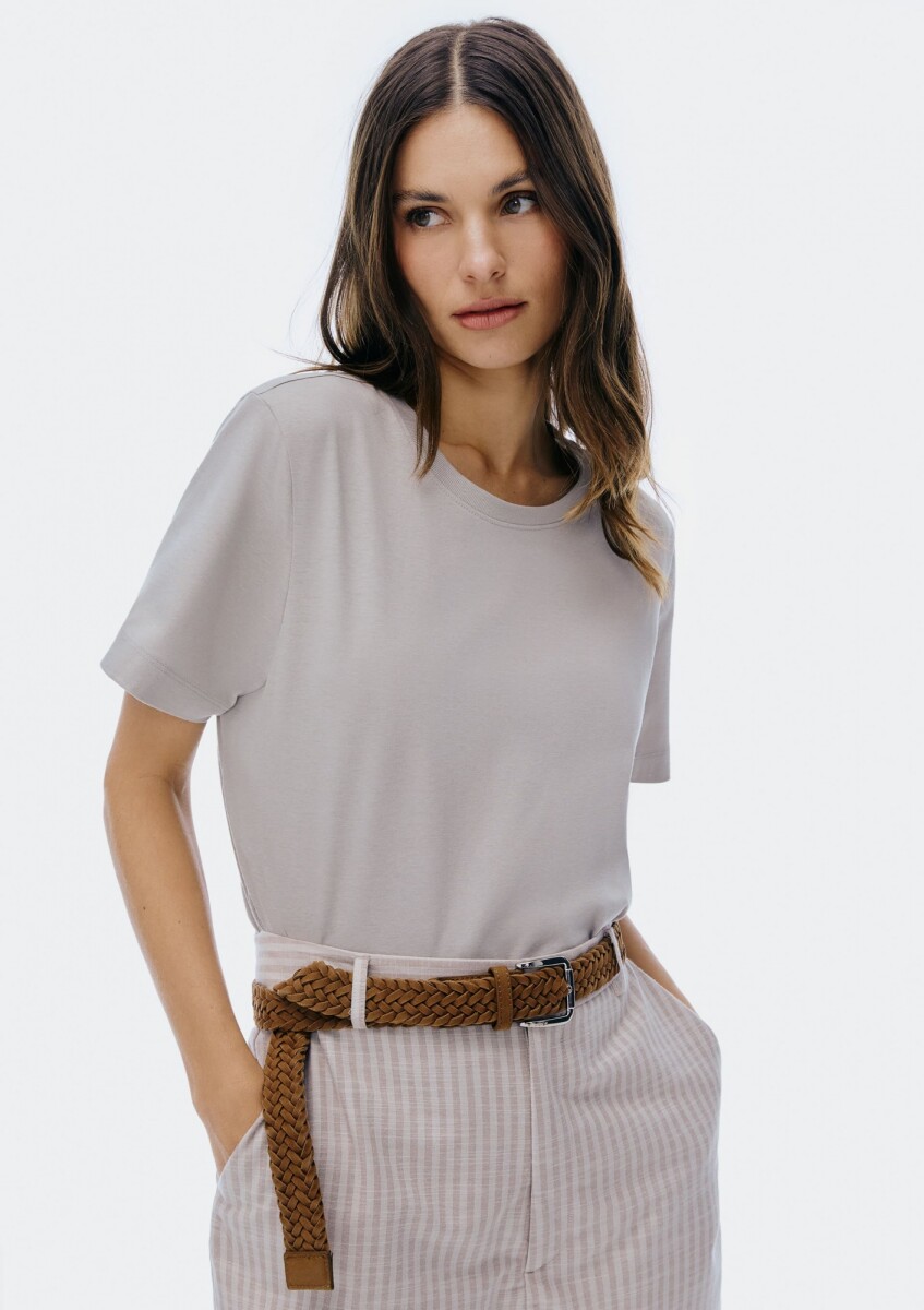 BLUSA FEM - CINZA CLARO 
