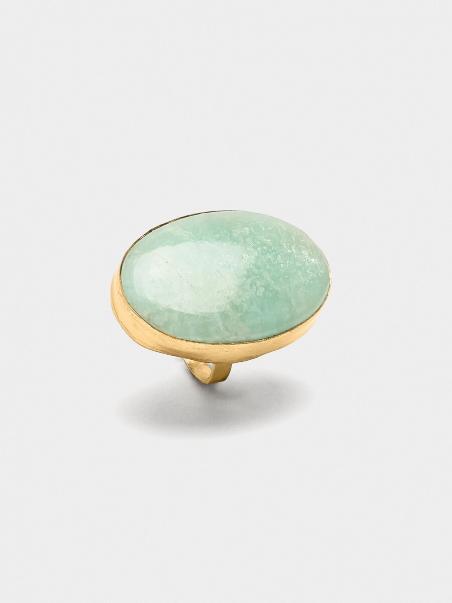 Anillo Maxi De Piedra azul