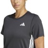 Remera Adidas Train Essentials 3 Rayas Negro