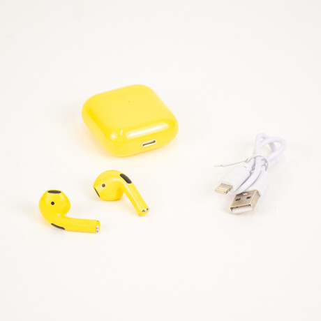 Auriculares inalámbricos in-ear con bluetooth Amarillo