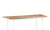 Juego de comedor Extensible 6 Sillas - Madera maciza 160 a 200 cm Blanco