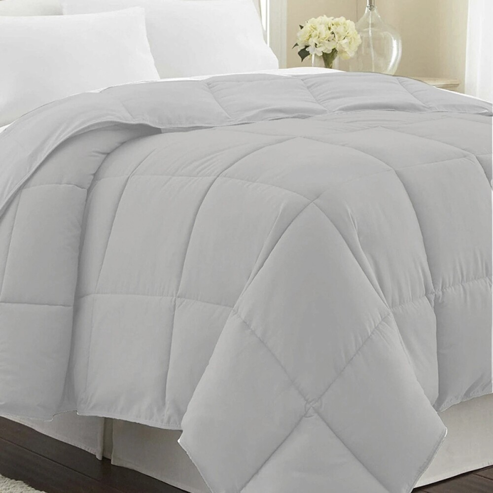 Acolchado Pluma - 2 Plazas - 220X240 Gris