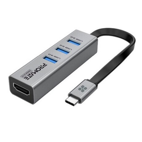 PROMATE Mediahub-C3 USB-C A 3 USB 3.0 / HDMI 4K PROMATE Mediahub-C3 USB-C A 3 USB 3.0 / HDMI 4K