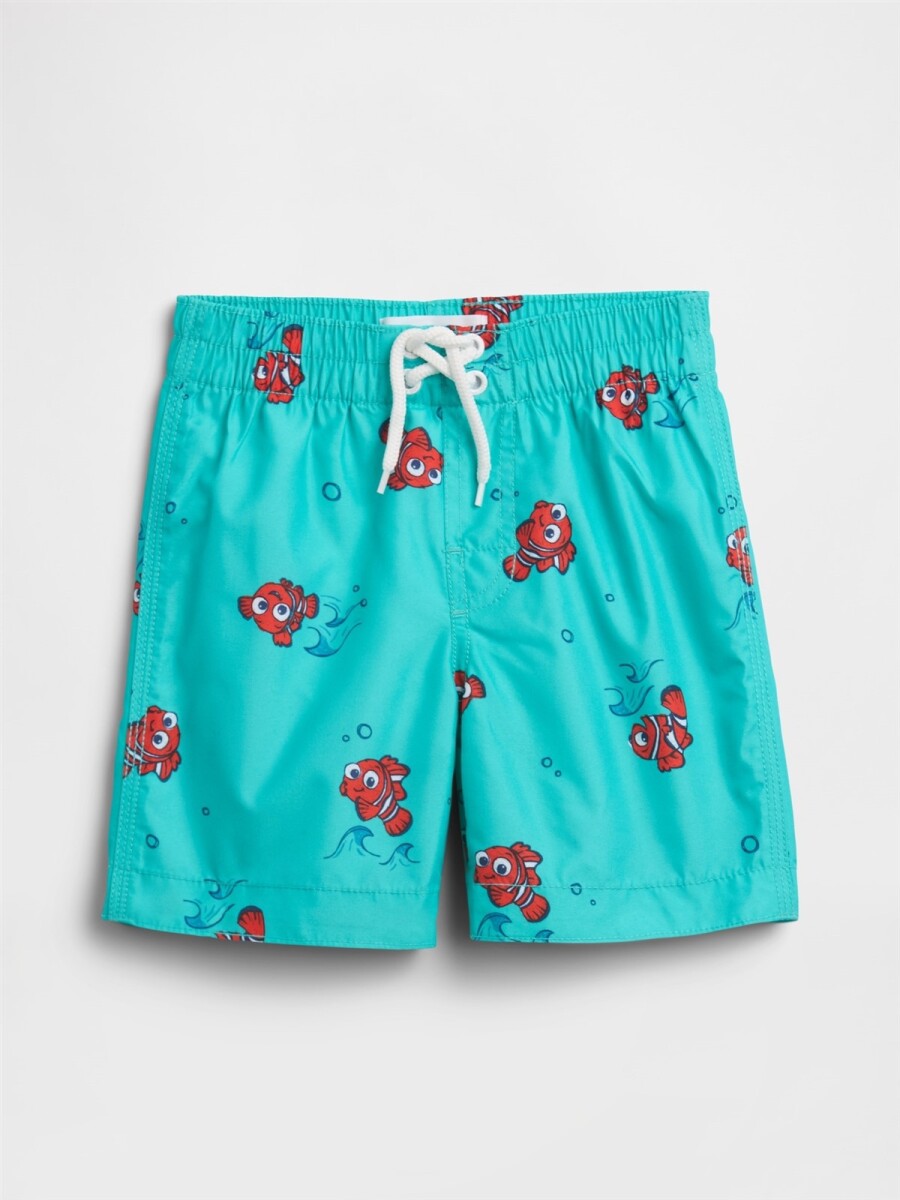 Short De Baño Estampado Toddler Niño - Aqua Tropic 