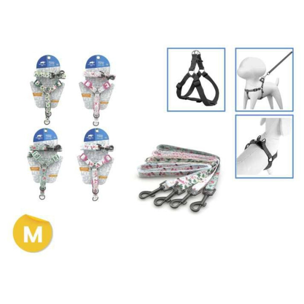 ARNÉS + CORREA PARA MASCOTAS DISEÑOS VARIOS M DISEÑO 2 ARNÉS + CORREA PARA MASCOTAS DISEÑOS VARIOS M DISEÑO 2