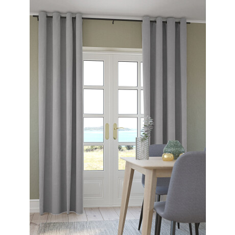 Cortina Anten 1X140X300 Gris Claro