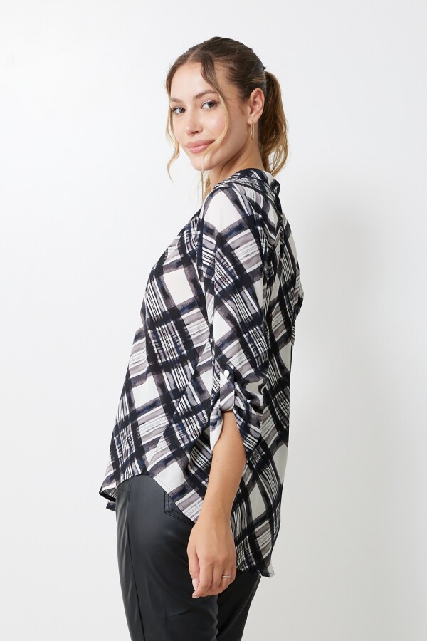 Blusa Printed NEGRO/CRUDO