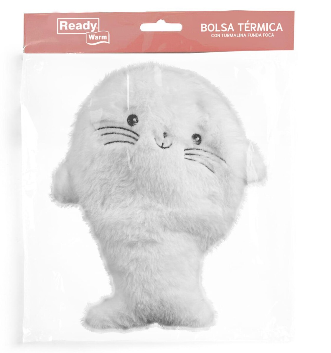 Ready Warm bolsa de turmalina foca blanca en bolsa 
