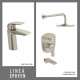 JUEGO DE GRIFERIA FV EPUYEN BRUSHED NICKEL GRIS-BRUSHED NICKEL