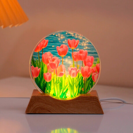 Lámpara Veladora 2D Varios Diseños Flores