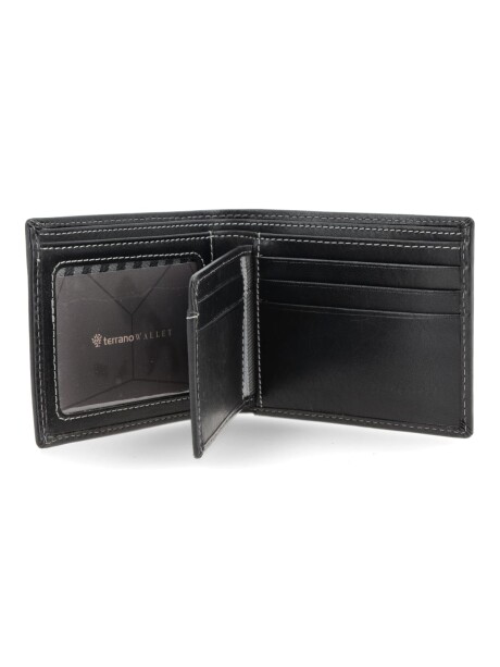 Billetera Cuero Premium con Volante interior Negro