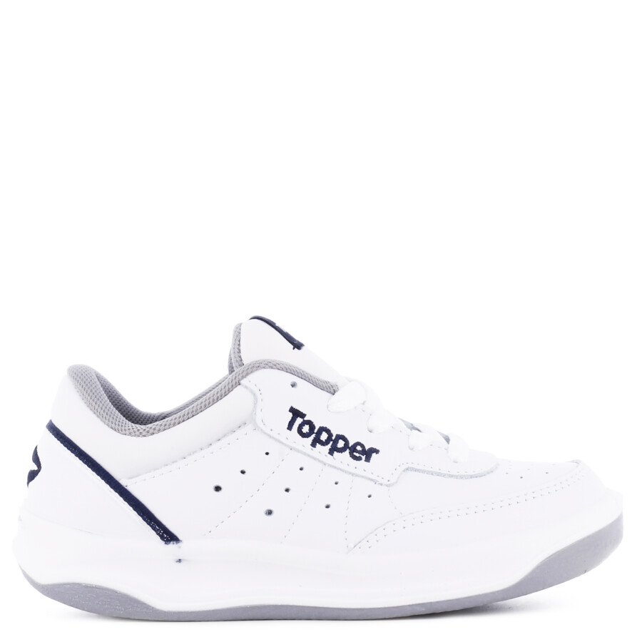 Championes Infantiles Topper X Blanco - Azul