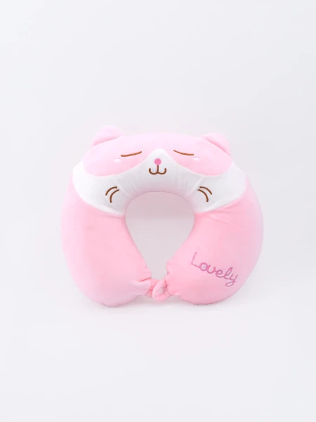ALMOHADON DE VIAJE GATITA ROSADO