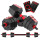 Set Mancuernas Expert Fitness + Barra + Guante 20kg Rojo