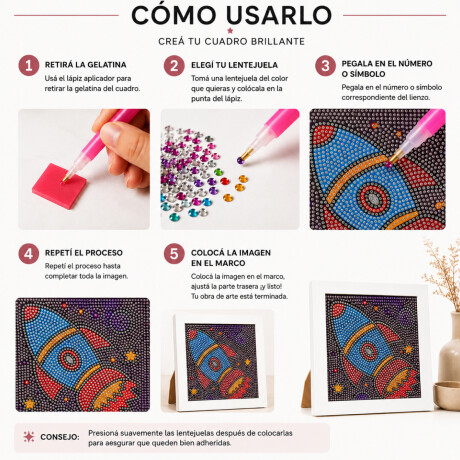 Set creativo Diamond Painting Cohete