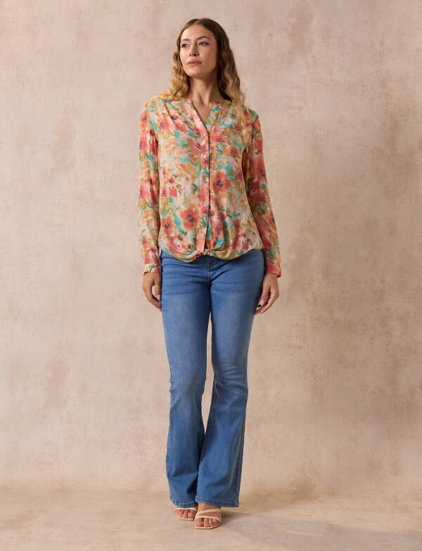 Blusa Spring MULTI/CORAL