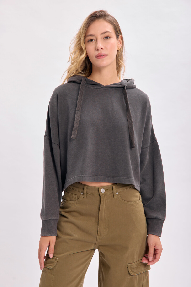 Canguro deportivo cropped Gris Oscuro